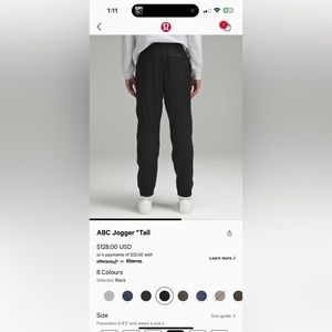 Mens lululemon jogger